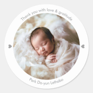 Sticker Rond Little Peep & Co. Merci