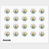 Sticker Rond Little Peep & Co. | Merci (Feuille)