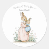 Sticker Rond Little Peter Rabbit and Mom (Devant)