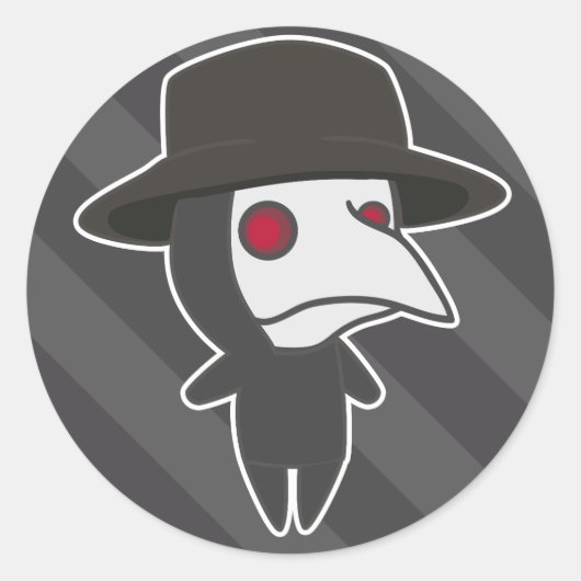 Sticker Rond Little Plague Doctor (Devant)