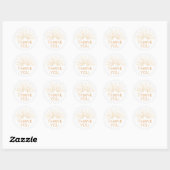 Sticker Rond Little Ray of Sunshine Boho Baby shower (Feuille)