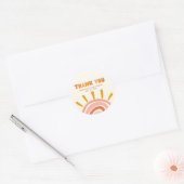 Sticker Rond Little Ray of Sunshine Boho Sun Baby Shower (Enveloppe)
