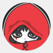 Sticker rond Little Red Classic (Devant)