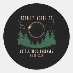 Sticker Rond Little Rock Arkansas Vaut Totalement Il 2024 Solar