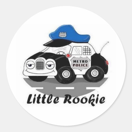 Sticker Rond Little Rookie (Devant)