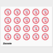 Sticker Rond Little Rookie Baseball 1er anniversaire (Feuille)