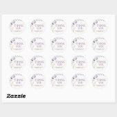 Sticker Rond Little Silly Goose Baby Shower (Feuille)