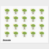 Sticker Rond Little Sprout (Feuille)