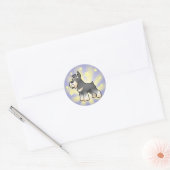 Sticker Rond Little Star Schnauzer (Enveloppe)