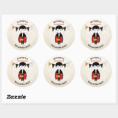 Sticker Rond Little Vampire Halloween (Feuille)