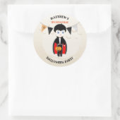 Sticker Rond Little Vampire Halloween (Sac)