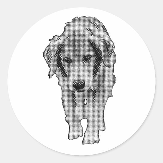 Sticker Rond Little Walker découpé (Devant)