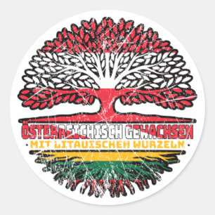 Sticker Rond Lituanie