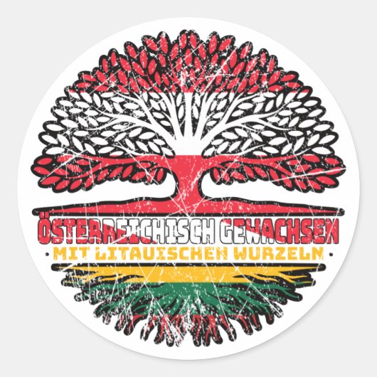 Sticker Rond Lituanie (Devant)