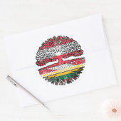 Sticker Rond Lituanie (Enveloppe)