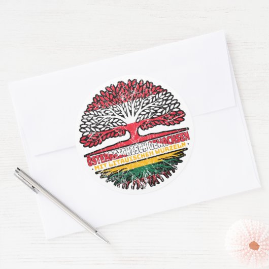 Sticker Rond Lituanie (Enveloppe)