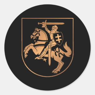 Sticker Rond Lituanie