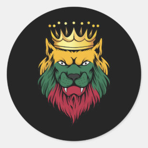 Sticker Rond Lituanie Lion King