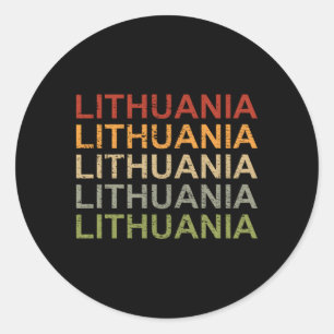 Sticker Rond Lituanie Pride lituanienne Lietuva Lituanie