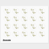 Sticker Rond Live by the Horn (Feuille)