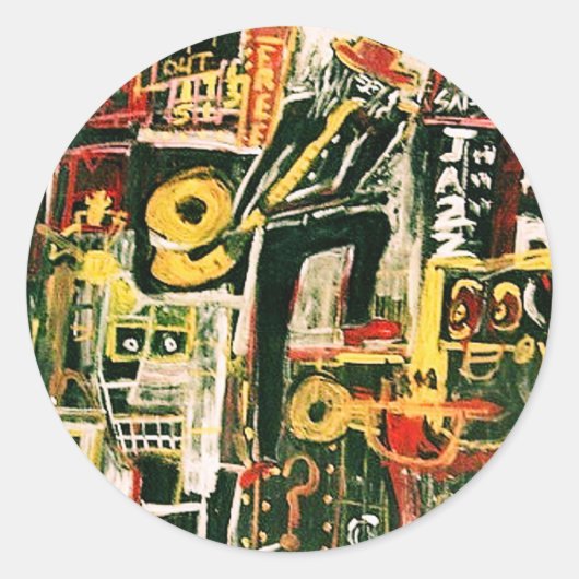 STICKER ROND LIVE JAZZ (Devant)