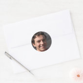 Sticker Rond Live Laugh Love (Enveloppe)
