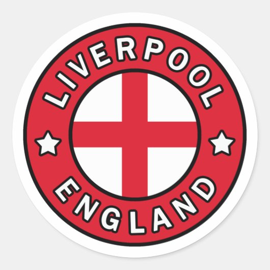 Sticker Rond Liverpool Angleterre (Devant)