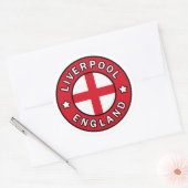 Sticker Rond Liverpool Angleterre (Enveloppe)