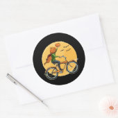 Sticker Rond Livraison citrouille (Enveloppe)