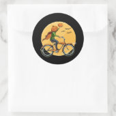 Sticker Rond Livraison citrouille (Sac)