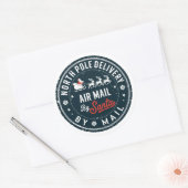 Sticker Rond Livraison Festive du Pôle Nord (Enveloppe)