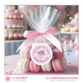 Sticker Rond Livraison spéciale aux oiseaux mignons Saint-Valen