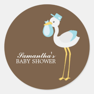 Sticker Rond Livraison spéciale Bouche bleue