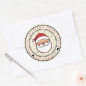 Sticker Rond Livraison spéciale de Père Noël Custom (Enveloppe)