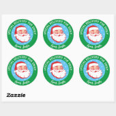 Sticker Rond Livraison spéciale de Père Noël Kids Christmas Cla (Feuille)