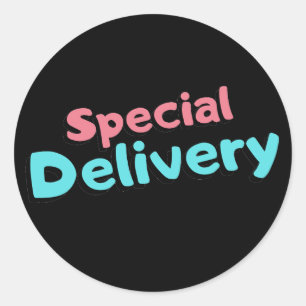 Sticker Rond Livraison spéciale Emballage pour petites entrepri