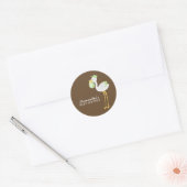 Sticker Rond Livraison spéciale Green Stork (Enveloppe)