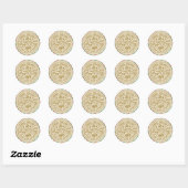 Sticker Rond Livraison spéciale - Santa Claus - Nice List (Feuille)