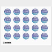 Sticker Rond Livraison spéciale XOXO (Feuille)
