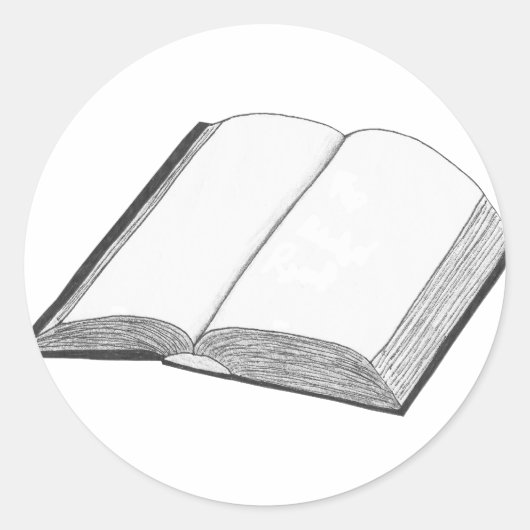 Sticker Rond Livre (Devant)