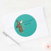 Sticker Rond Livre "Ce Livre Appartient" (Enveloppe)