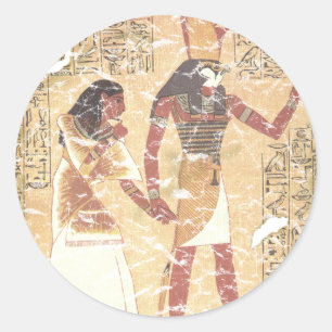 Sticker Rond Livre d'Ani et Horus des morts