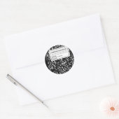 Sticker Rond Livre de composition/Étudiant-Enseignant (Enveloppe)