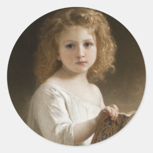 Sticker Rond Livre de contes - William Bouguereau