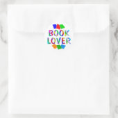 Sticker Rond LIVRE Lover (Sac)