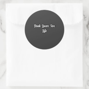 Sticker Rond Livre Lover For Life : La passion de la lecture à