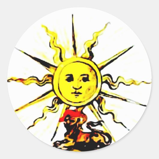 STICKER ROND LIVRE PERDU DE NOSTRADAMUS (Devant)