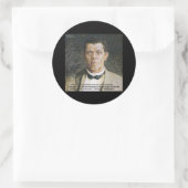 Sticker Rond Livre T Washington & Citation de succès (Sac)