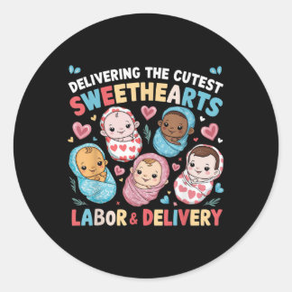 Sticker Rond Livrer La Main-D'Oeuvre La Plus Coquine V