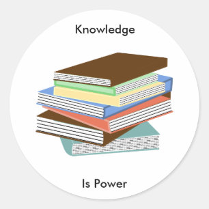 Sticker Rond Livres